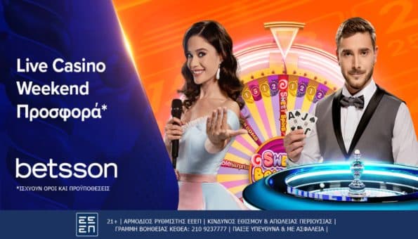betsson casino live προσφορες weekend